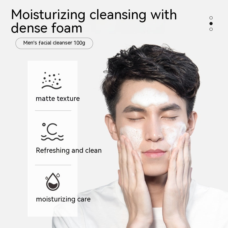 Men's Facial Cleanser Hydrating Mild Non-irritating Deep Cleansing